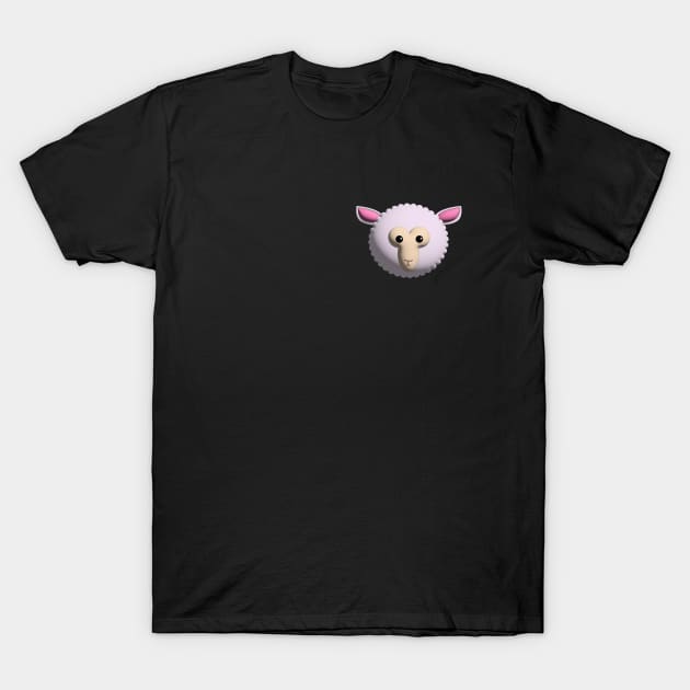 3d sheep face T-Shirt by goingplaces